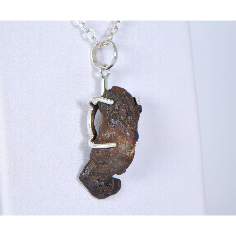 SERICHO Pallasite Meteorite Beautiful Silver Pendant - TOP METEORITE Jewelry Image 2