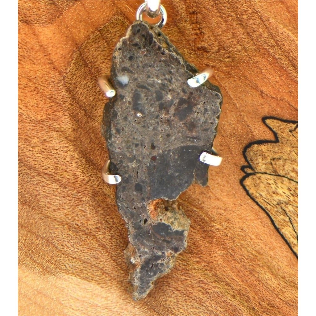 The Tisserlitine Raw Collection - Lunar Meteorite Necklace and Pendant Image 1