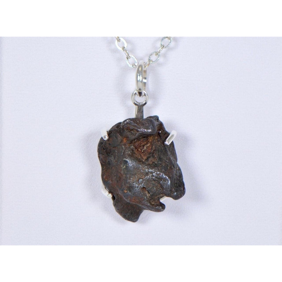 SERICHO Pallasite Meteorite Beautiful Silver Pendant - TOP METEORITE Jewelry Image 1