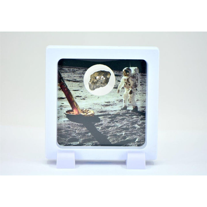 Lunar Meteorite in Display Frame I Amazing piece of the Moon - TOP METEORITE Image 1