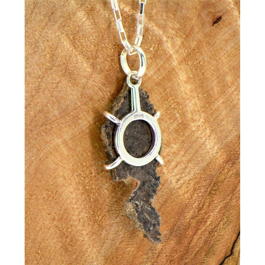 The Tisserlitine Raw Collection - Lunar Meteorite Necklace and Pendant Image 4