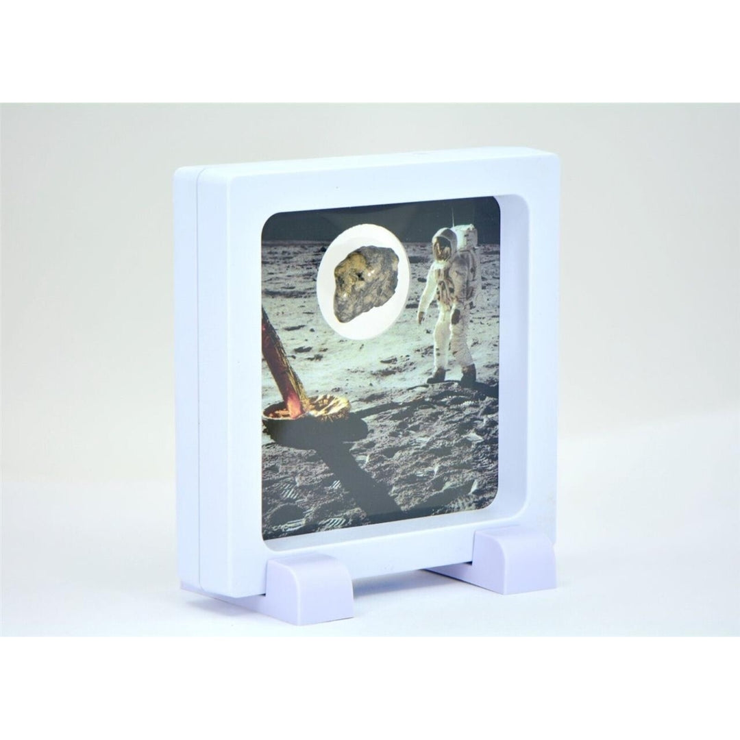 Lunar Meteorite in Display Frame I Amazing piece of the Moon - TOP METEORITE Image 3