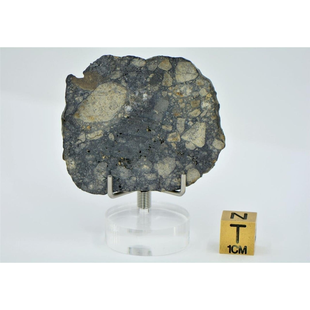 12.20g Eucrite Slice Monomict Basaltic Breccia - TOP METEORITE Image 3