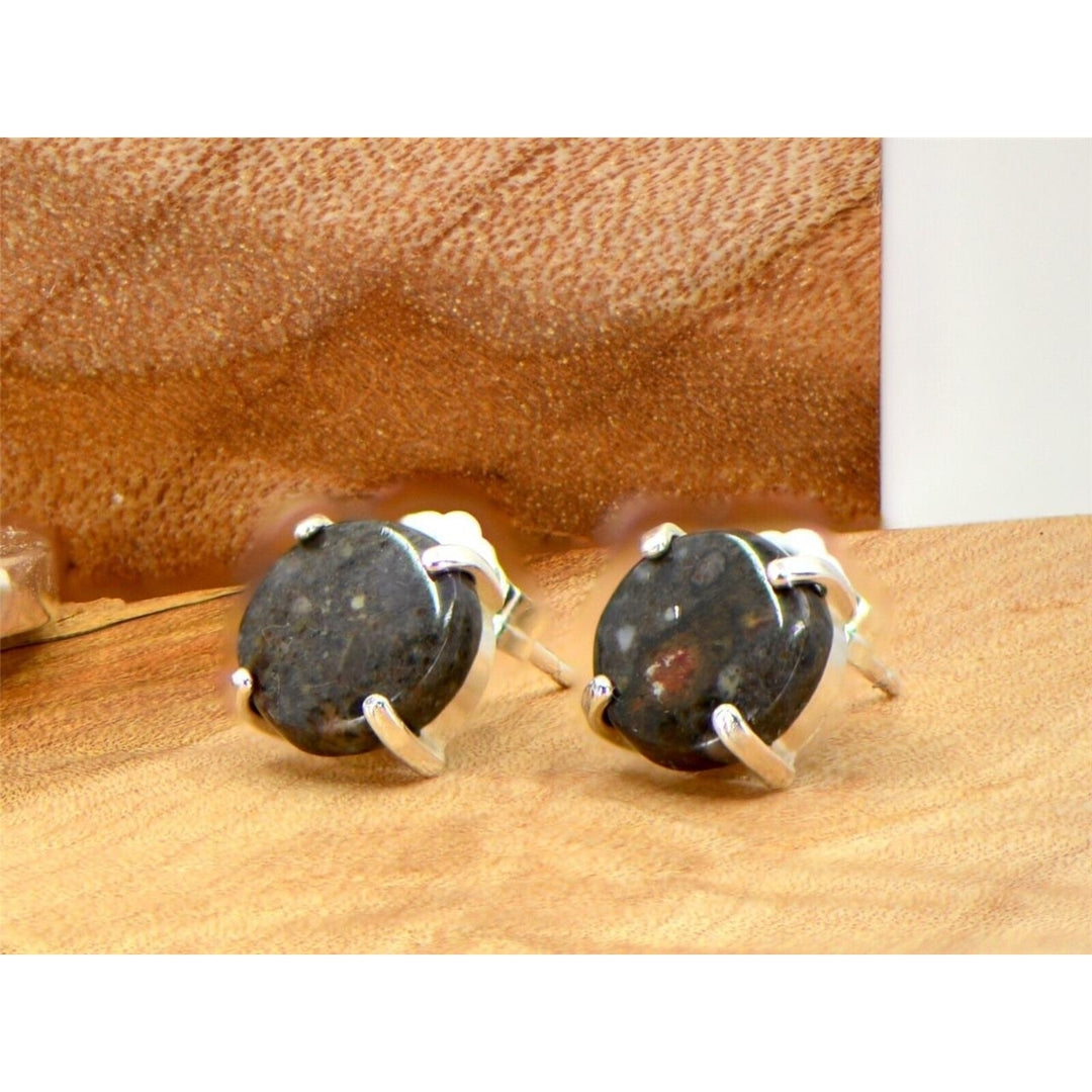 The Nagaoka Lunar Set - Hand Crafted Lunar Meteorite Jewelry - TOP METEORITE Image 3