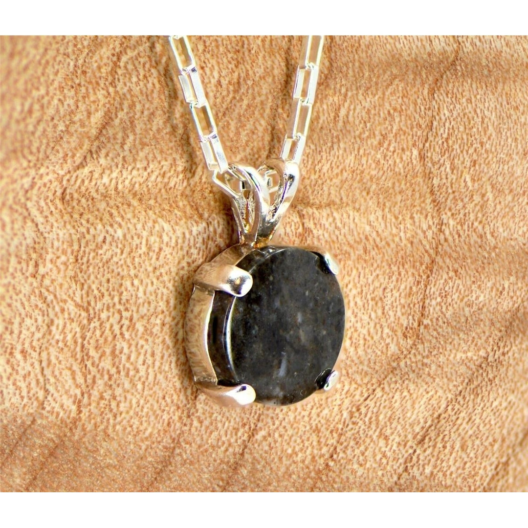 The Nagaoka Lunar Set - Hand Crafted Lunar Meteorite Jewelry - TOP METEORITE Image 4