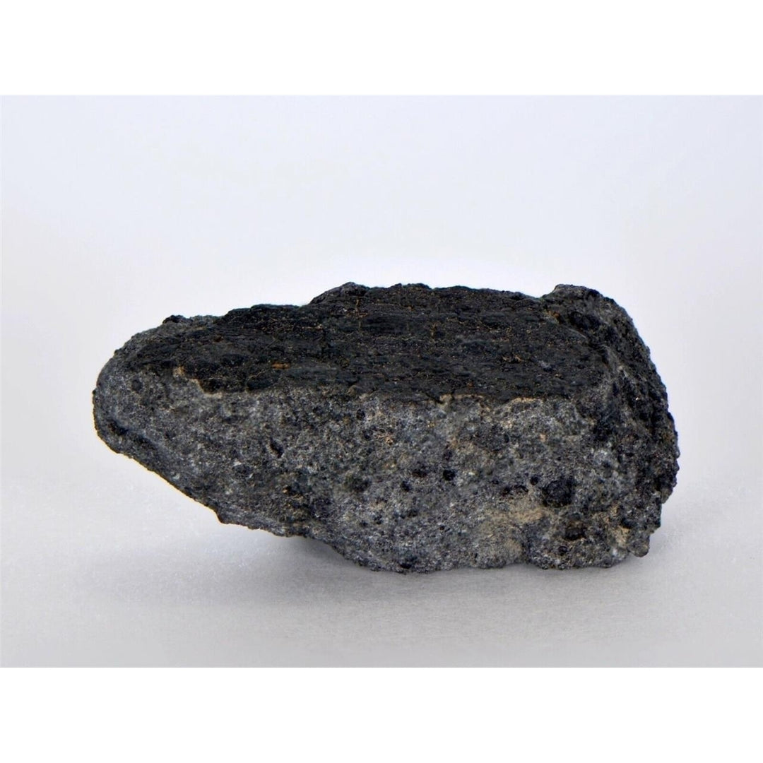 15.5g NWA 12925 I Carbonaceous Chondrite with very Fresh Fusion Crust - TOP Image 1