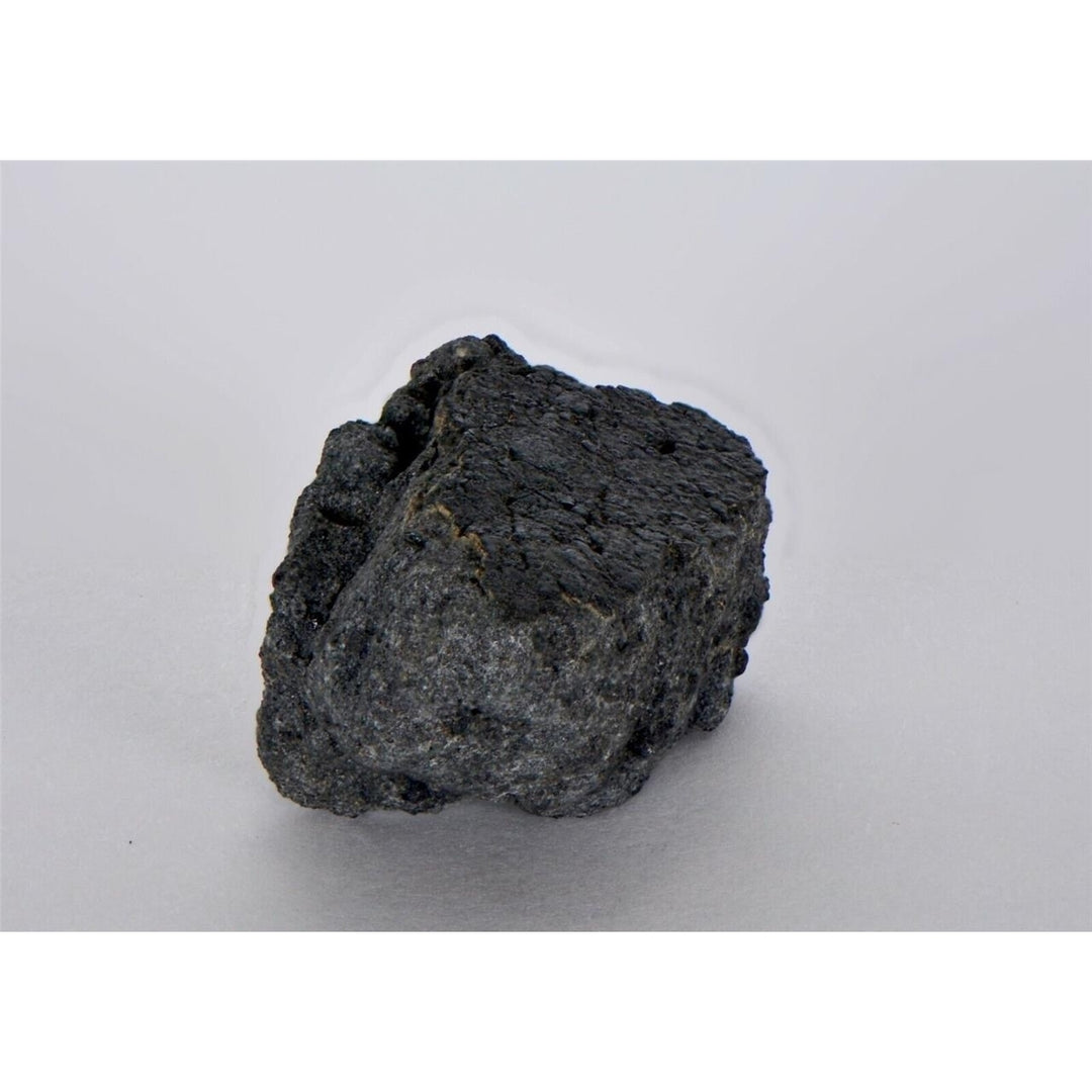 15.5g NWA 12925 I Carbonaceous Chondrite with very Fresh Fusion Crust - TOP Image 2