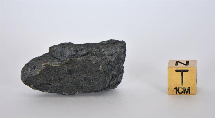 15.5g NWA 12925 I Carbonaceous Chondrite with very Fresh Fusion Crust - TOP Image 6