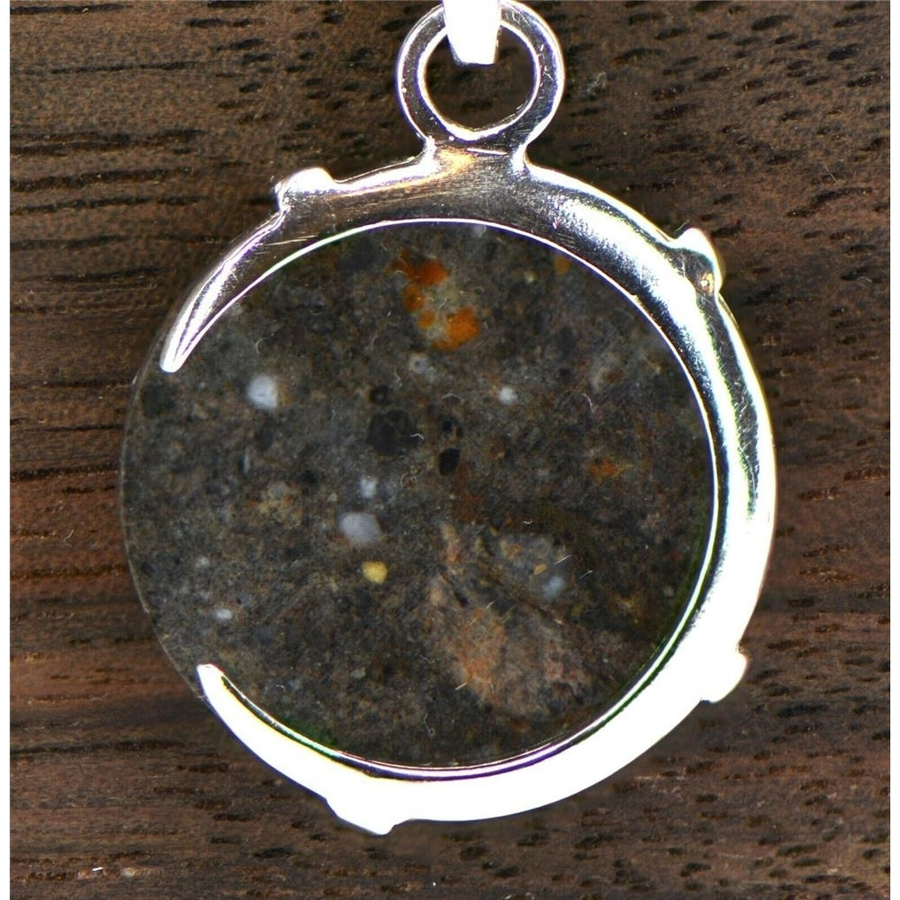 The Olivier Lunar Necklace I 925 Silver Meteorite Pendant Jewelry TOP METEORITE Image 2