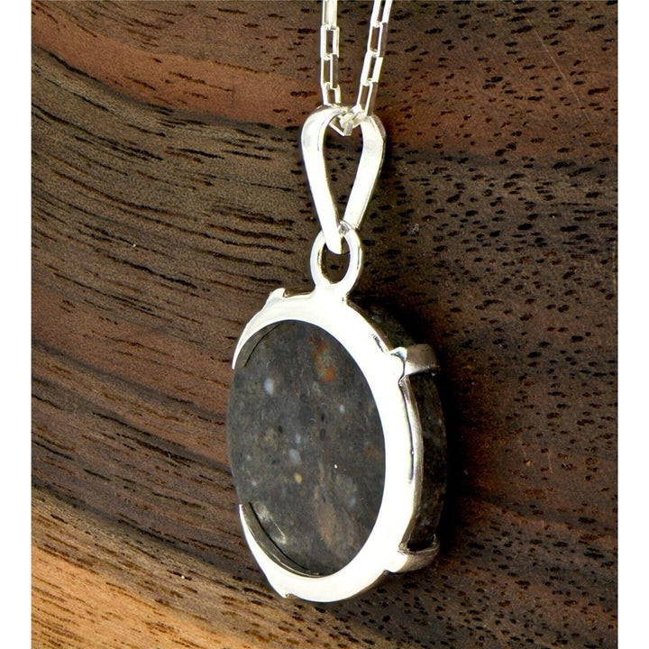 The Olivier Lunar Necklace I 925 Silver Meteorite Pendant Jewelry TOP METEORITE Image 3