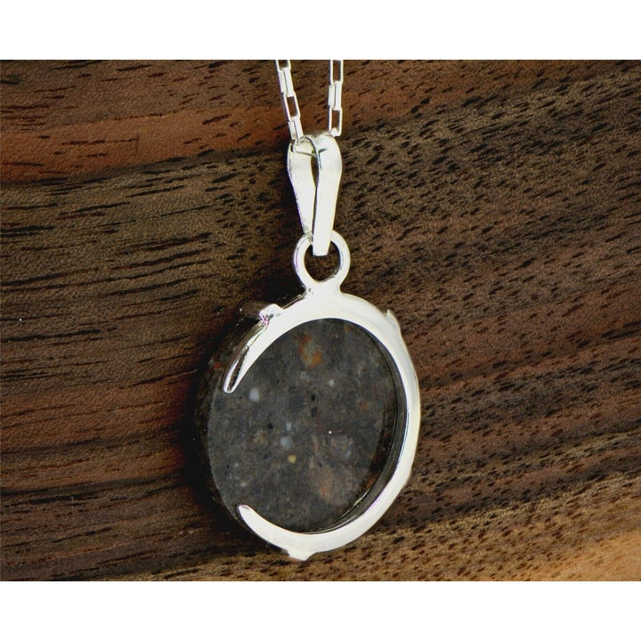 The Olivier Lunar Necklace I 925 Silver Meteorite Pendant Jewelry TOP METEORITE Image 4