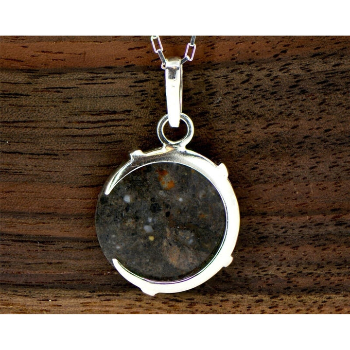 The Olivier Lunar Necklace I 925 Silver Meteorite Pendant Jewelry TOP METEORITE Image 4