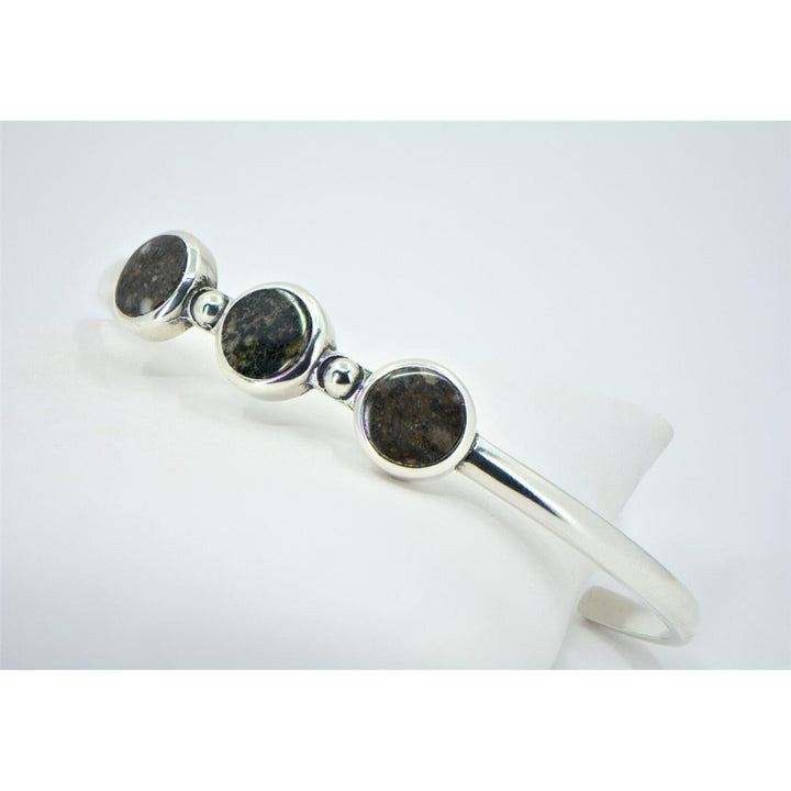 Lunar and Martian Meteorite Bracelet - Hand Crafted TOP METEORITE Jewelry Image 1