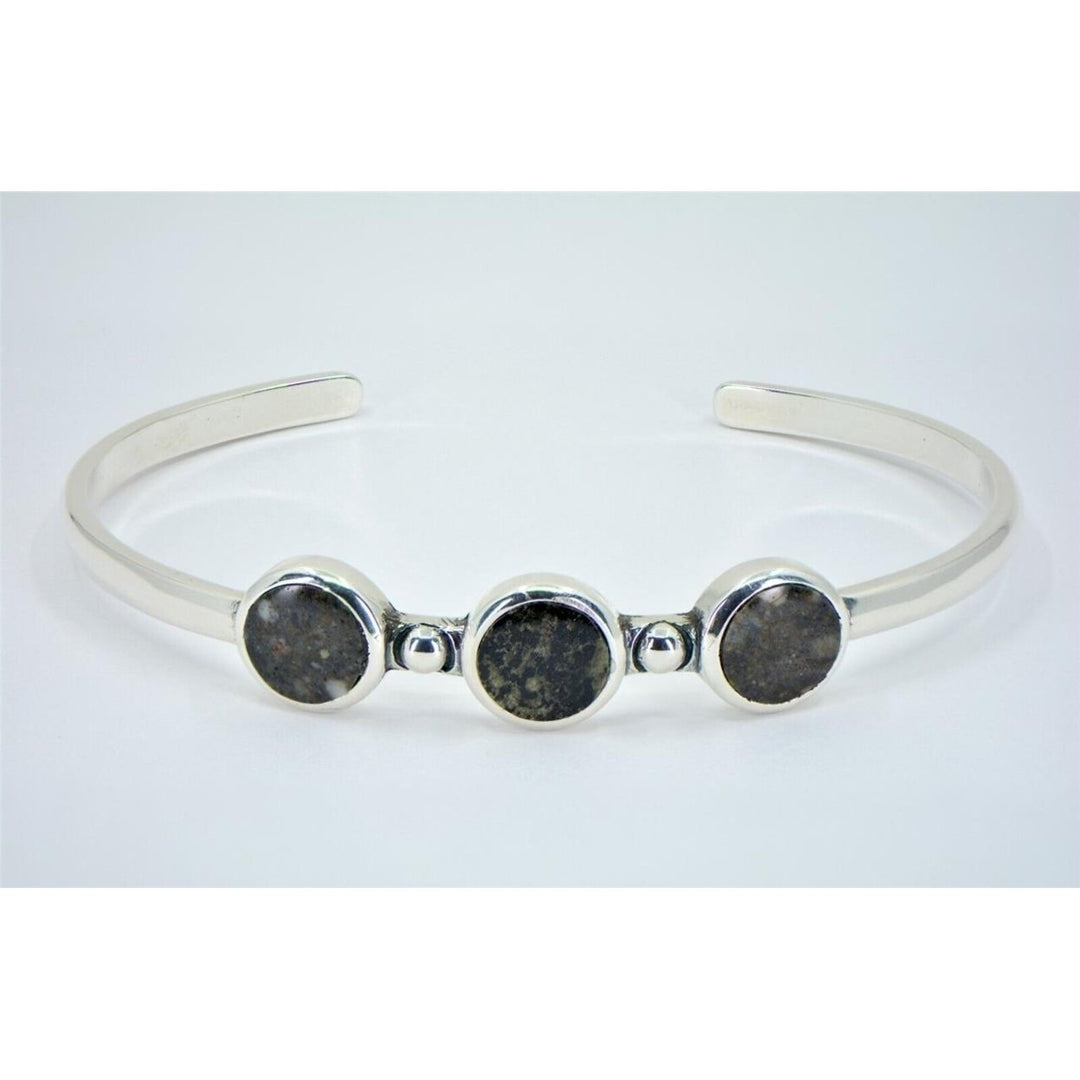 Lunar and Martian Meteorite Bracelet - Hand Crafted TOP METEORITE Jewelry Image 2