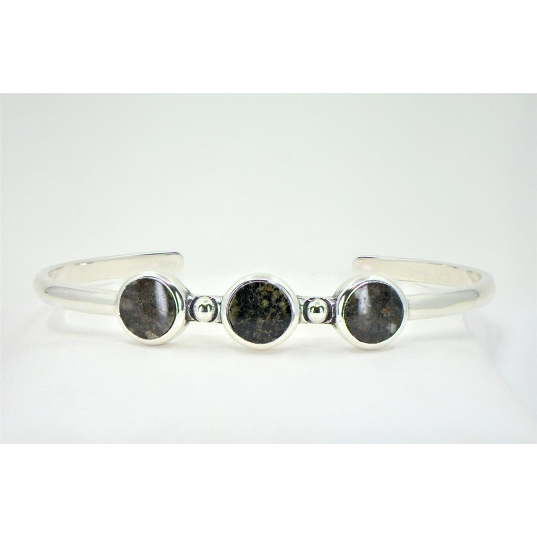 Lunar and Martian Meteorite Bracelet - Hand Crafted TOP METEORITE Jewelry Image 4