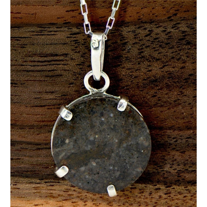 The Olivier Lunar Necklace I 925 Silver Meteorite Pendant Jewelry TOP METEORITE Image 6