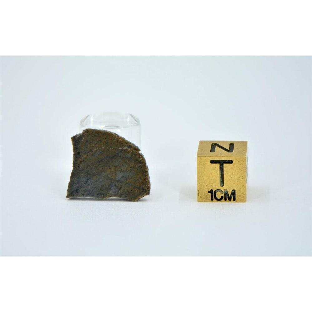 1.148g Lunar Basalt Breccia - Rare Lunar Meteorite Type - TOP METEORITE Image 2