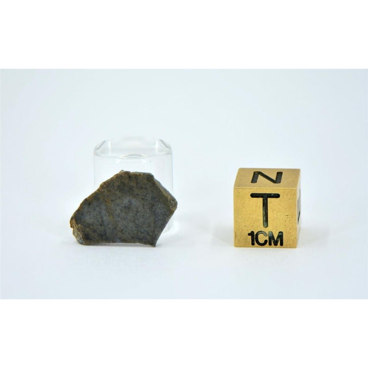0.876g Lunar Basalt Breccia - Rare Lunar Meteorite Type - TOP METEORITE Image 2