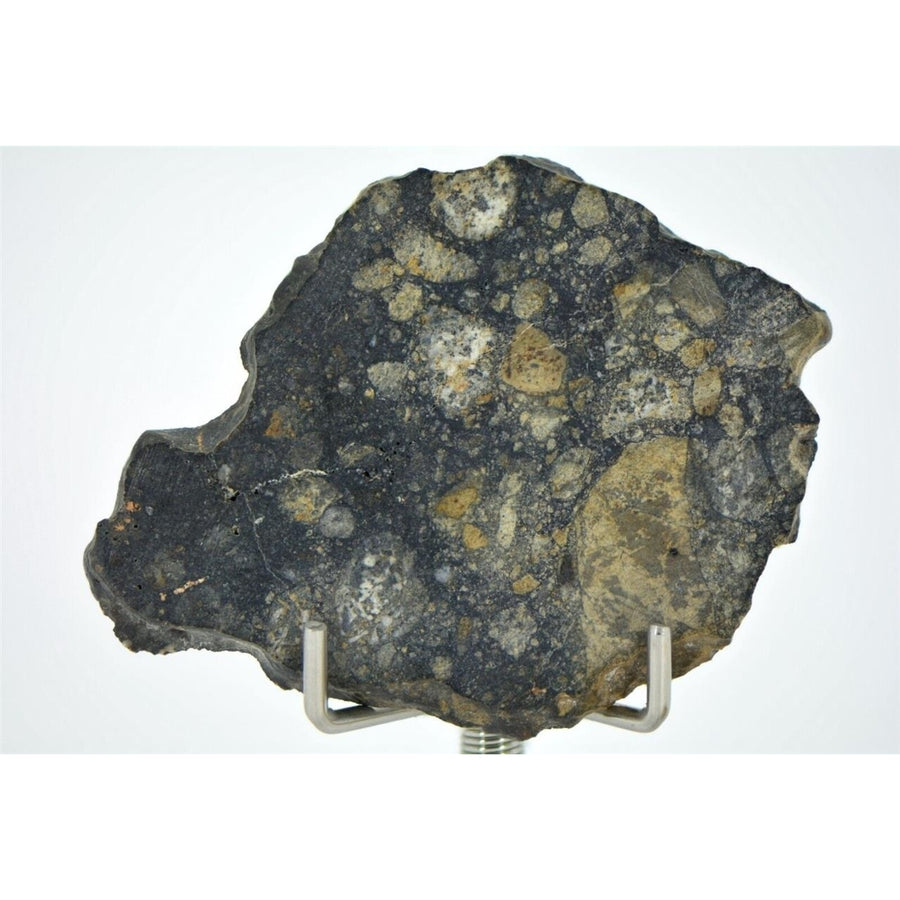 8.19g Eucrite Slice Monomict Basaltic Breccia - TOP METEORITE Image 1