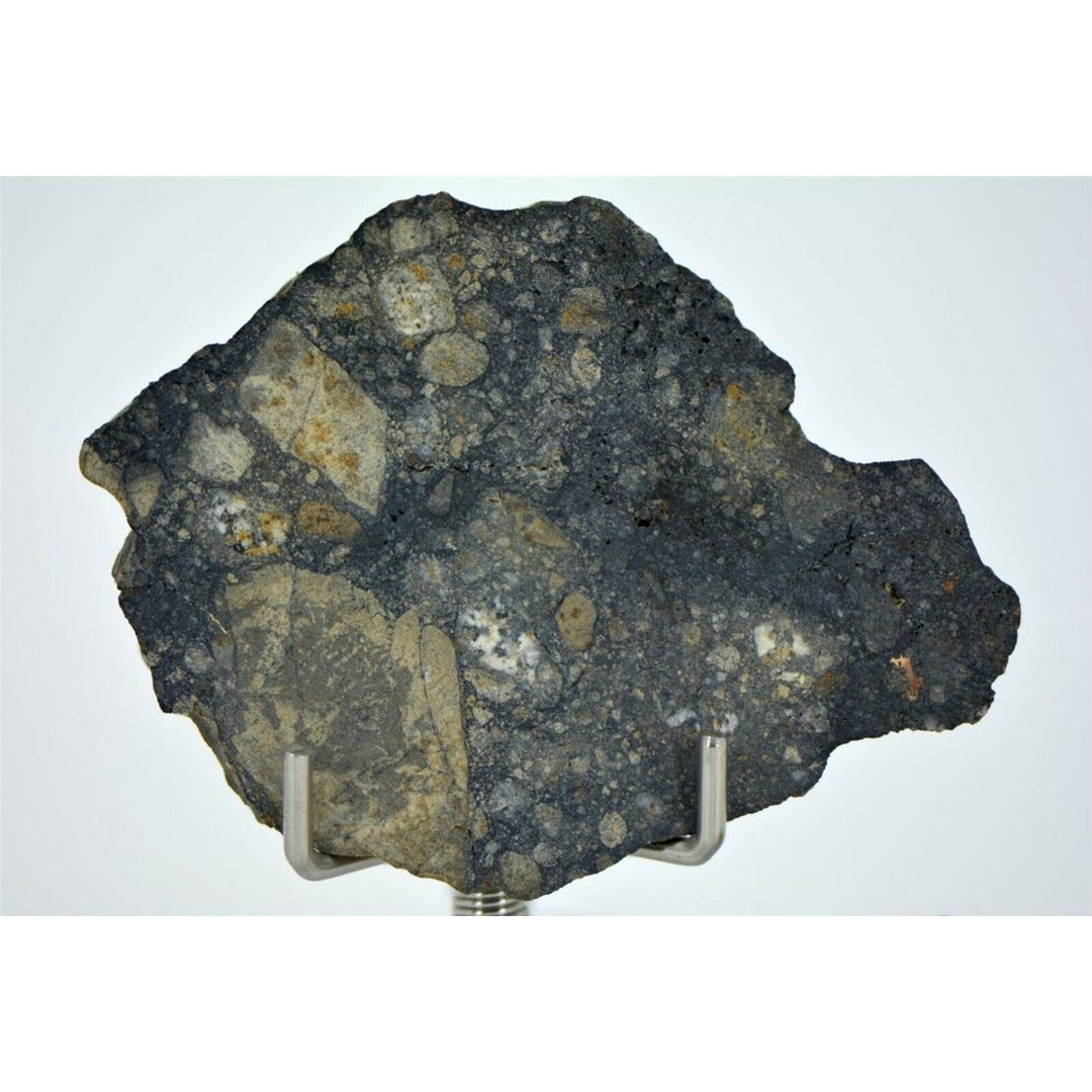 8.19g Eucrite Slice Monomict Basaltic Breccia - TOP METEORITE Image 2