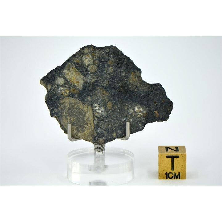 8.19g Eucrite Slice Monomict Basaltic Breccia - TOP METEORITE Image 3