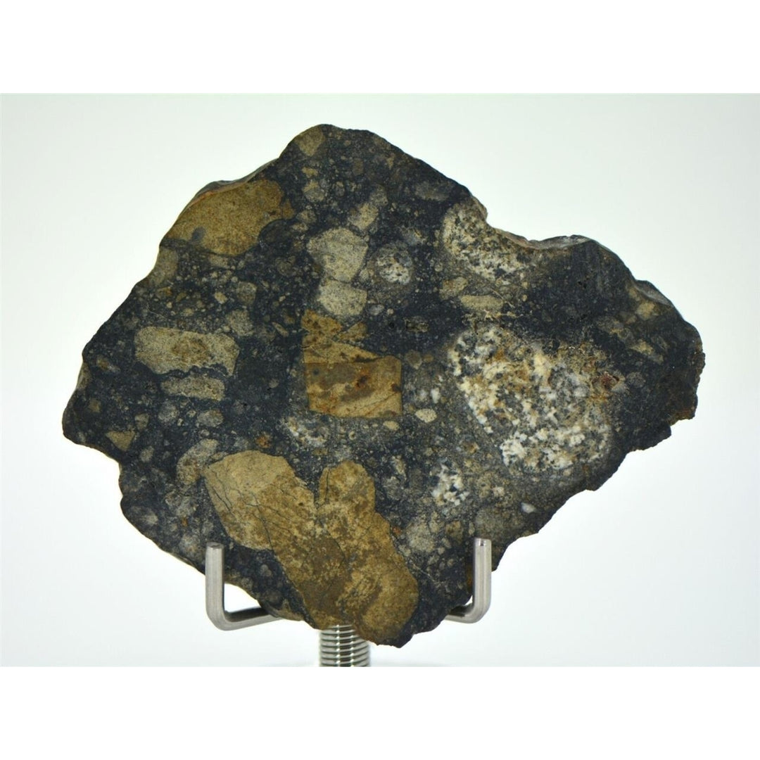 11.24g Eucrite Slice Monomict Basaltic Breccia - TOP METEORITE Image 1