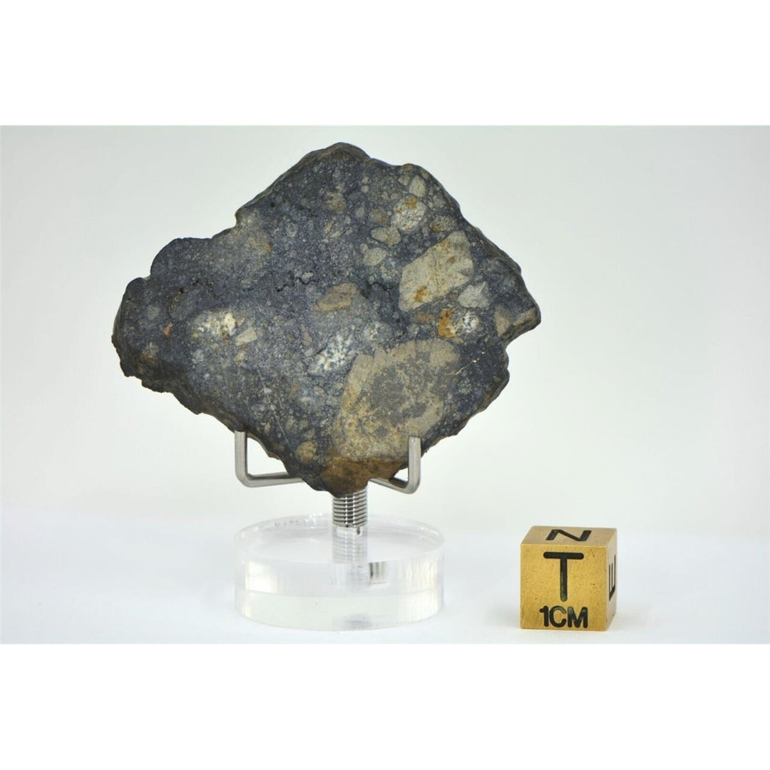 11.24g Eucrite Slice Monomict Basaltic Breccia - TOP METEORITE Image 4