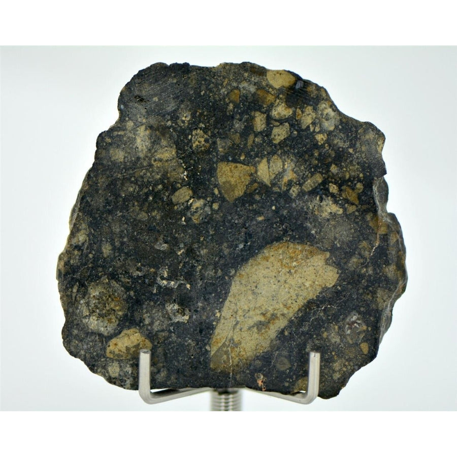 12.40g Eucrite Slice Monomict Basaltic Breccia - TOP METEORITE Image 1