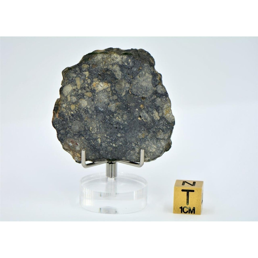 12.40g Eucrite Slice Monomict Basaltic Breccia - TOP METEORITE Image 3