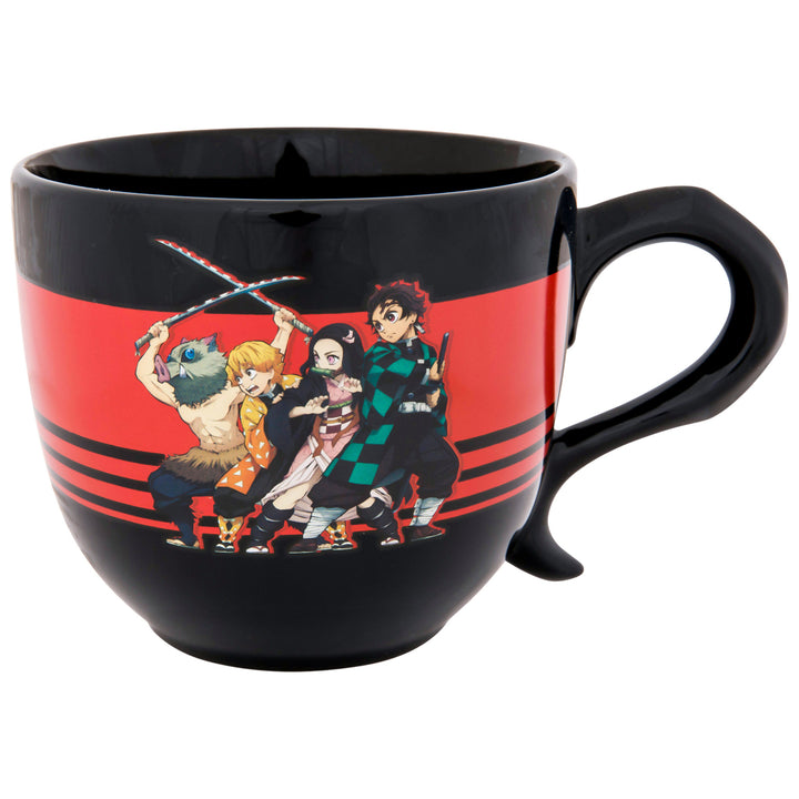 Demon Slayer Logo Ceramic Cappuccino Mug Image 2