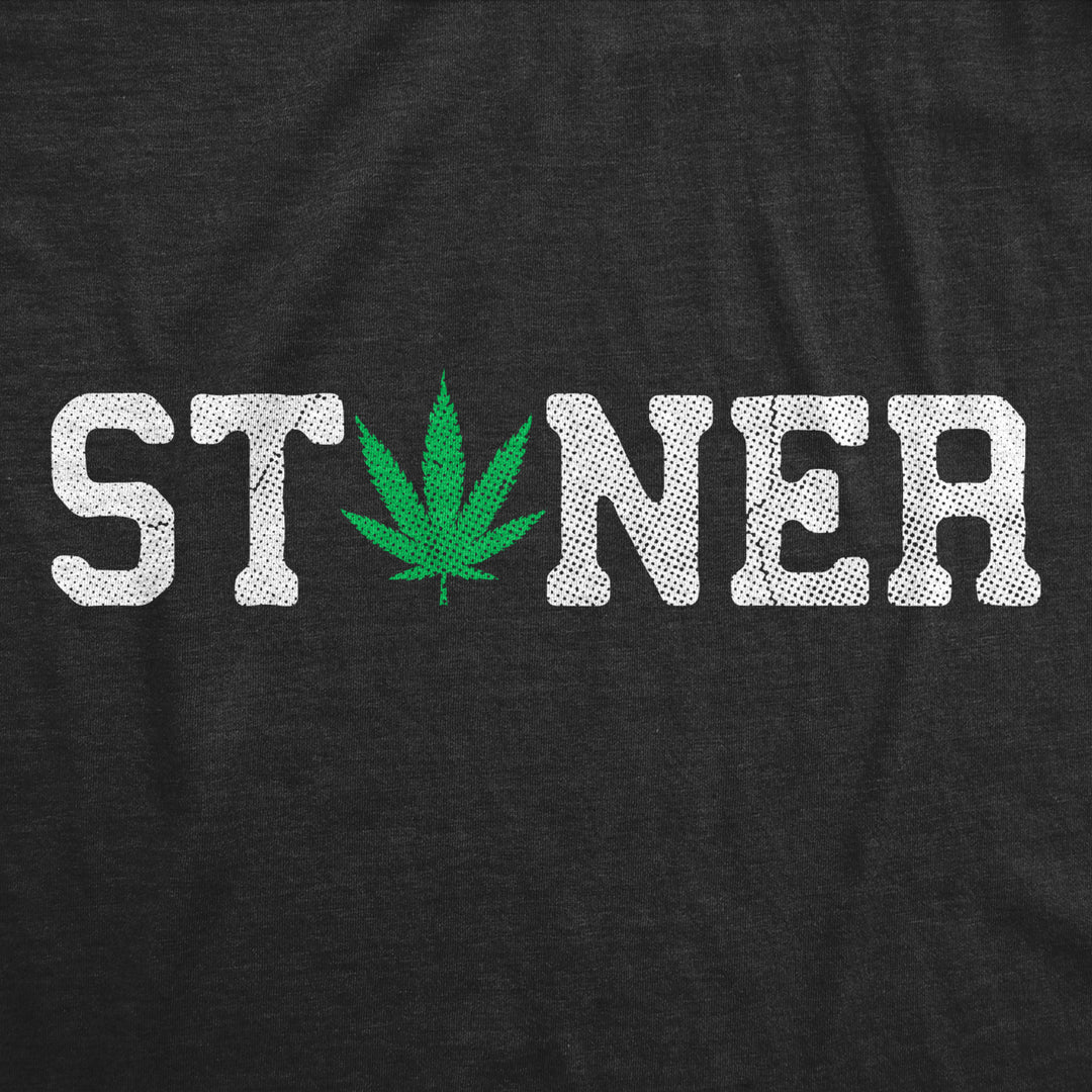 Mens Stoner T Shirt Funny Awesome 420 Weed Leaf Pot Smokers Tee For Guys Image 2