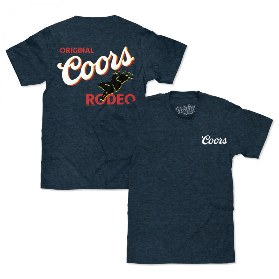 Coors Original Rodeo Front and Back Print T-Shirt Image 1