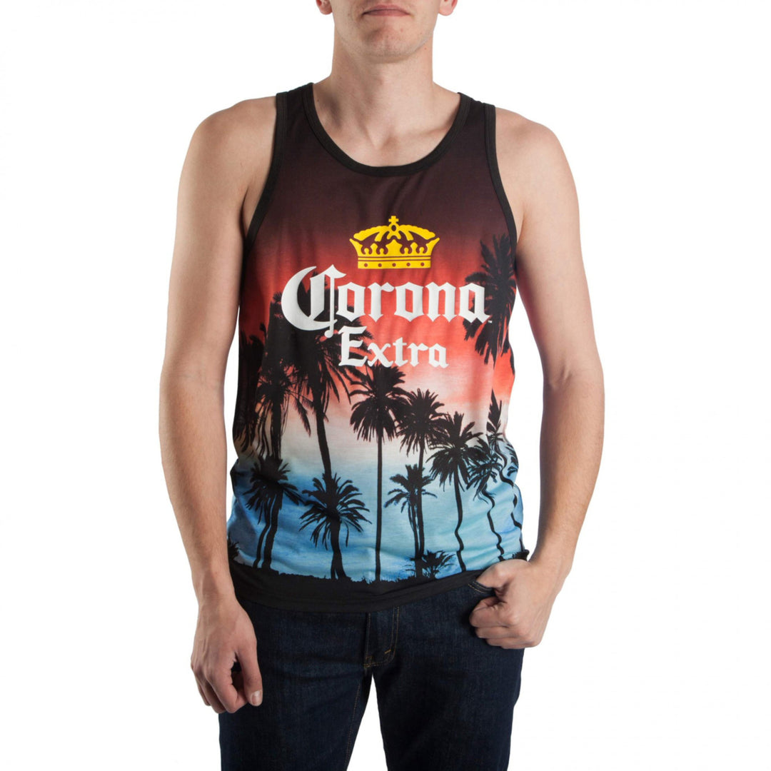 Corona Extra Sunset By The Beach Tank Top Image 3