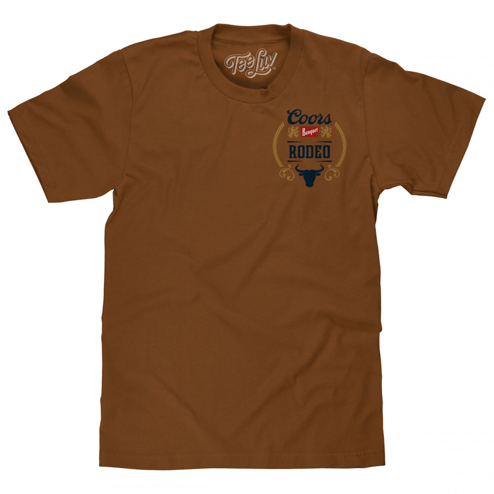 Coors Banquet Rodeo Ornate Logo Front and Back Print T-Shirt Image 2