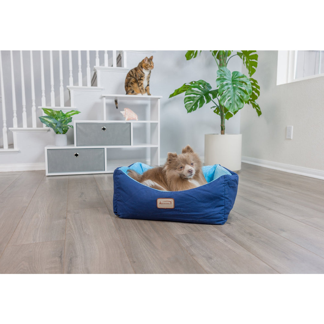 Armarkat C09 Blue Pet Bed for Cats and Small Dogs Waterproof Machine Washable Image 11