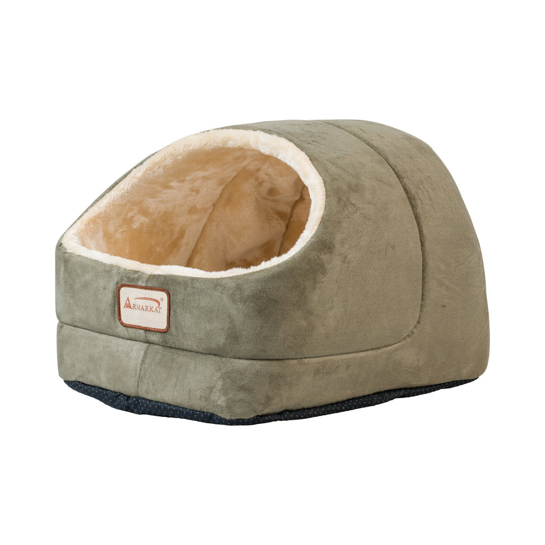 Armarkat Cat Cave Bed With Soft Cushion For Pets C18 Laurel Green Image 8