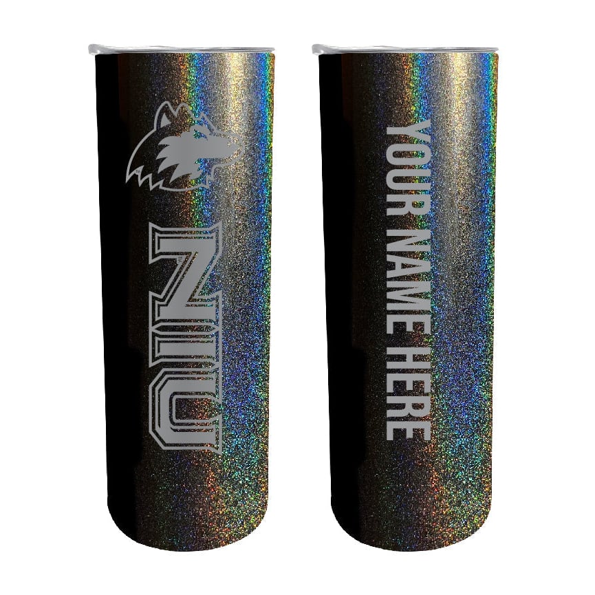 Northern Illinois Huskies Etched Custom NCAA Skinny Tumbler - 20oz Personalized Stainless Steel Insulated Mug Image 1