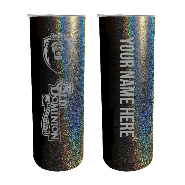 Old Dominion Monarchs Etched Custom NCAA Skinny Tumbler - 20oz Personalized Stainless Steel Insulated Mug Image 1