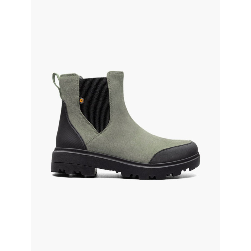 BOGS Womens Holly Chelsea Leather Rain Boot Green Ash - 72839-337 GREEN ASH Image 2