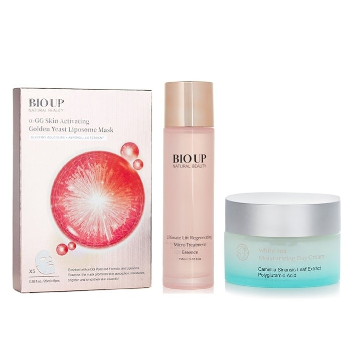 Natural Beauty Natural Beauty BIO UP Treatment Essence 150ml + BIO UP a-GG Mask 5x25ml + mori beauty by Natural Beauty Image 1