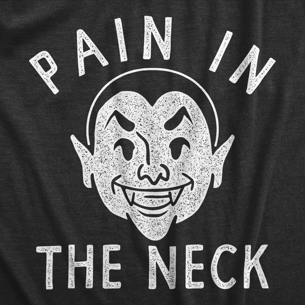 Youth Pain In The Neck T Shirt Funny Parenting Vampire Bite Joke Tee For Kids Image 2