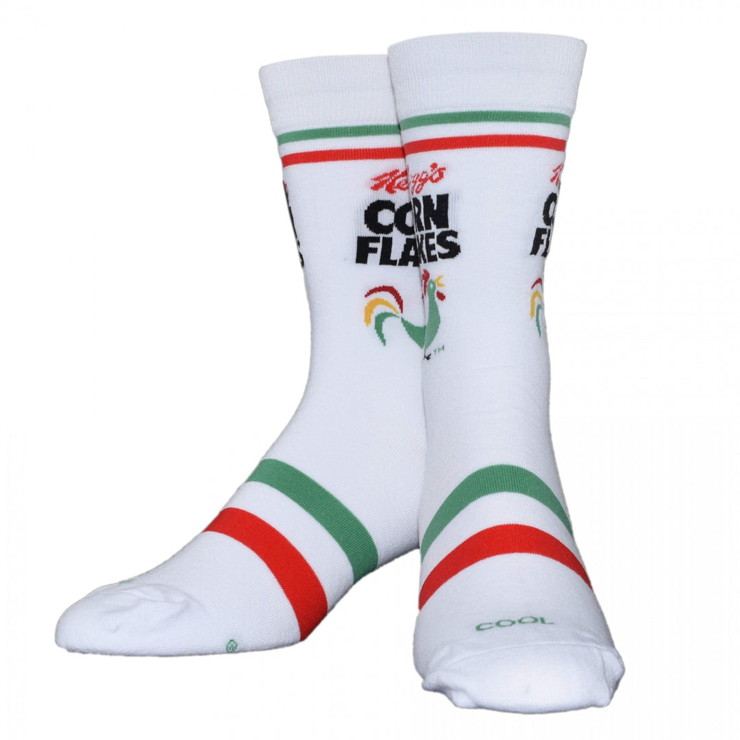 Kelloggs Corn Flakes Box Logo Crew Socks Image 1