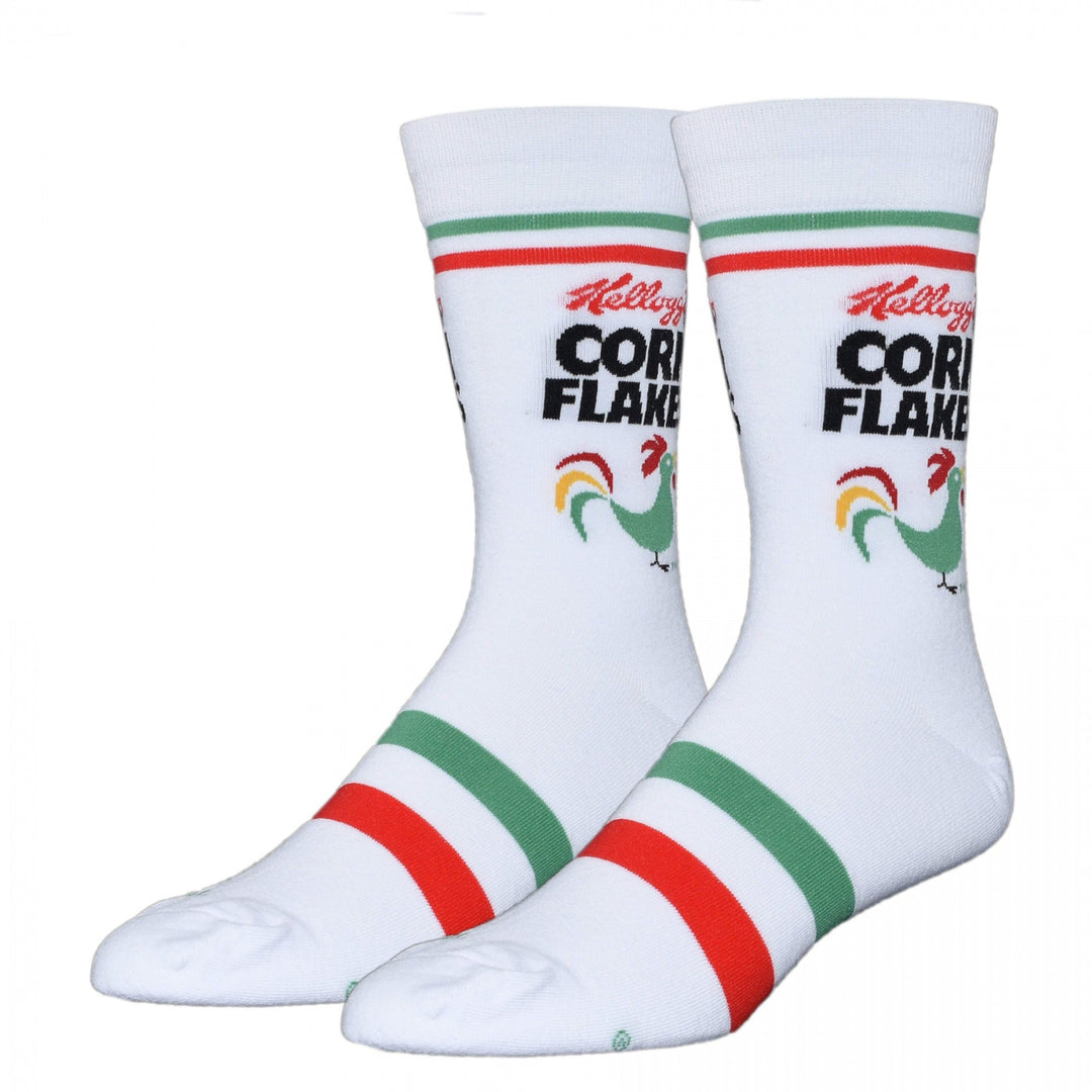 Kelloggs Corn Flakes Box Logo Crew Socks Image 2