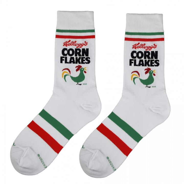 Kelloggs Corn Flakes Box Logo Crew Socks Image 4