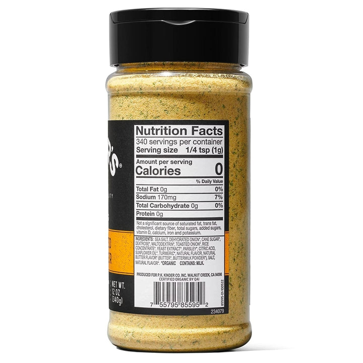 Kinders Organic Caramelized Onion Butter Seasoning12 Ounce Image 3