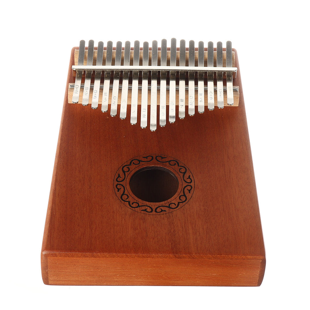 17 Key Kalimba Thum Finger Piano Beginner Practical Wood Musical Instrument Kit Image 2