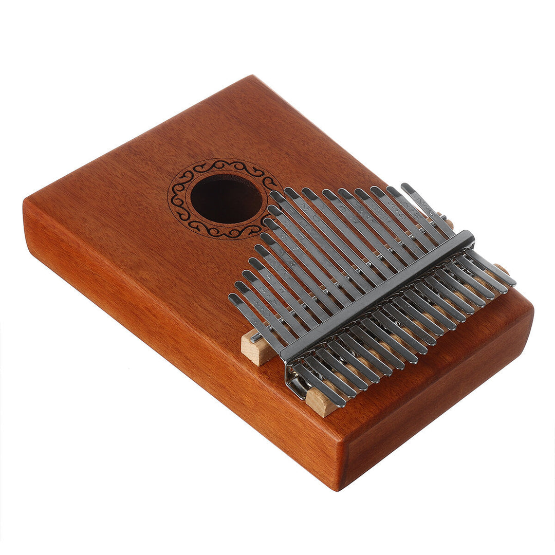 17 Key Kalimba Thum Finger Piano Beginner Practical Wood Musical Instrument Kit Image 7