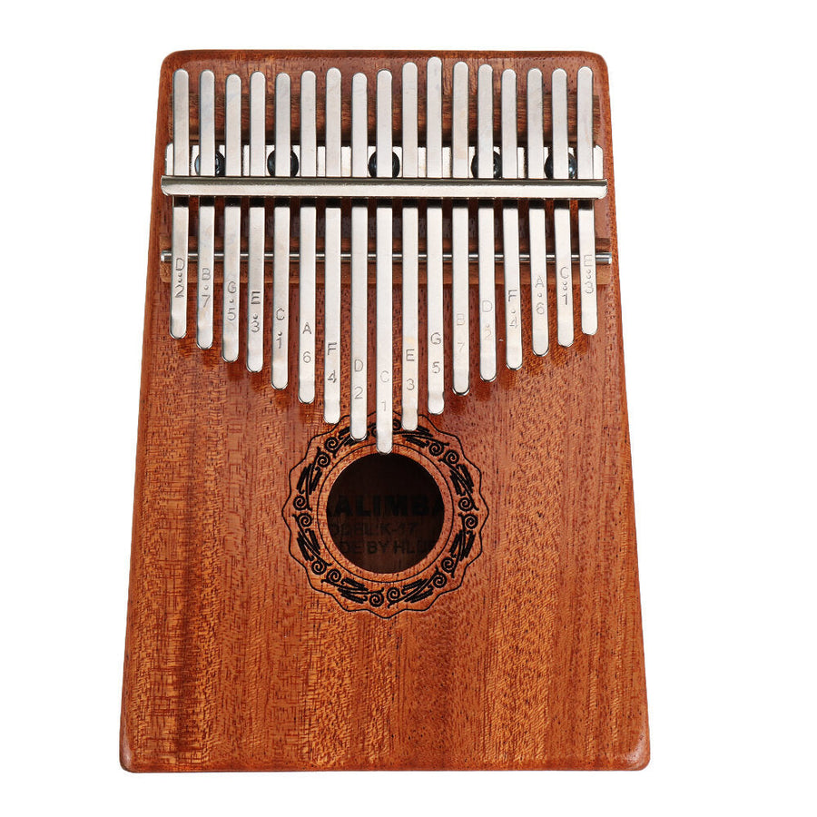17 Keys Kalimba High-Quality Thumb Piano Wood Mahogany Body Musical Instrument With Learning Book Tune Hammer For Image 1