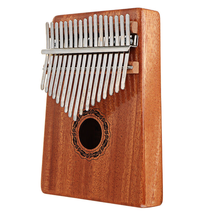17 Keys Kalimba High-Quality Thumb Piano Wood Mahogany Body Musical Instrument With Learning Book Tune Hammer For Image 2
