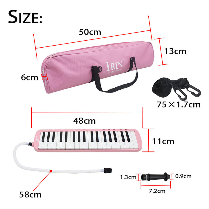 37-Key Melodica Harmonica Electronic Keyboard Mouth Organ With Handbag Image 4